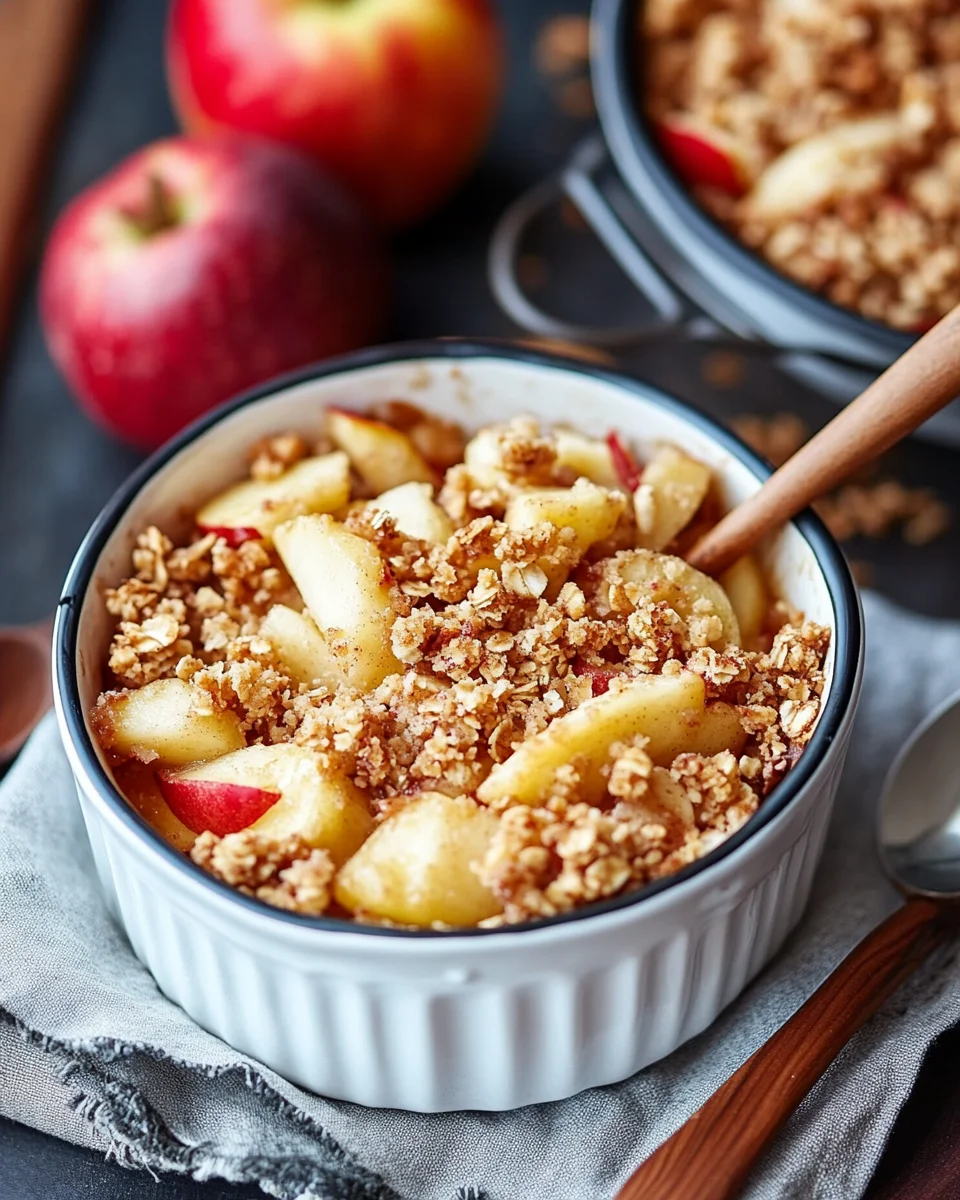 Apfel-Crumble:
