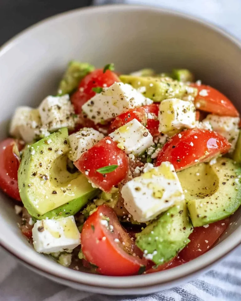 Avocado-Salat mit Feta & Tomaten