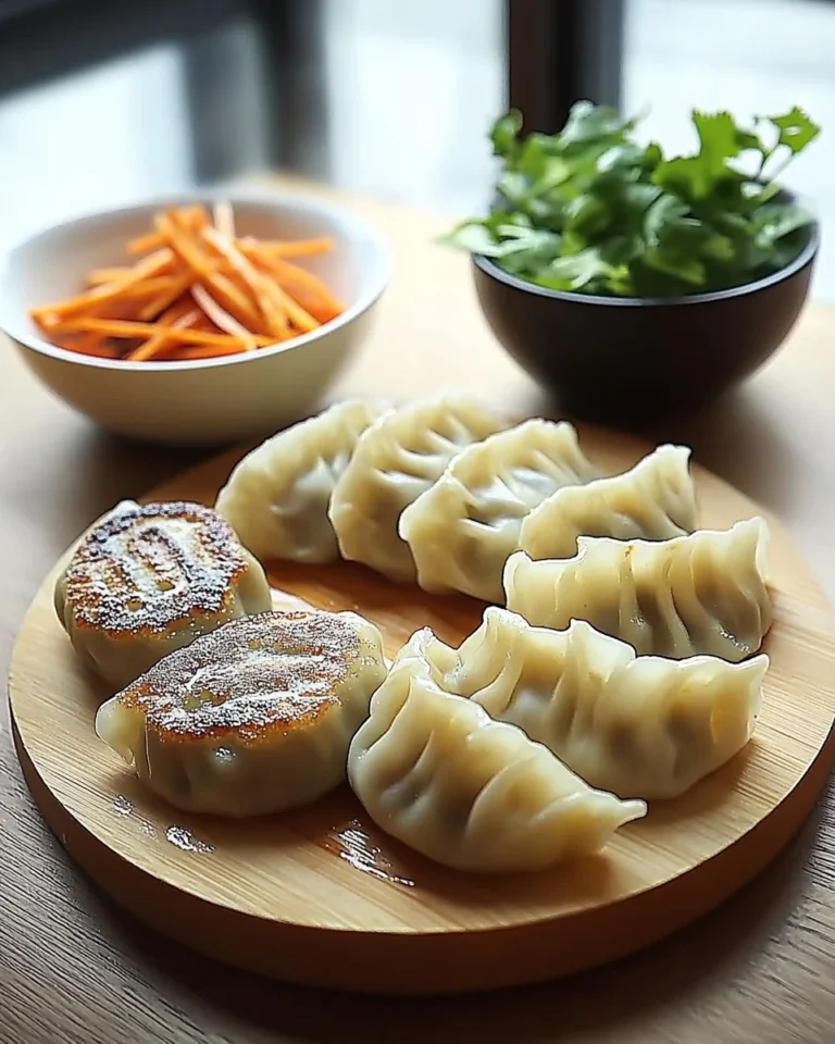 Chinesische Teigtaschen Jiaozi, Dumplings, Pot Sticker-Version