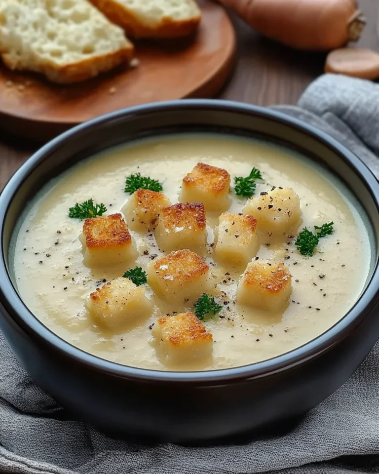 Cremige Knoblauchsuppe