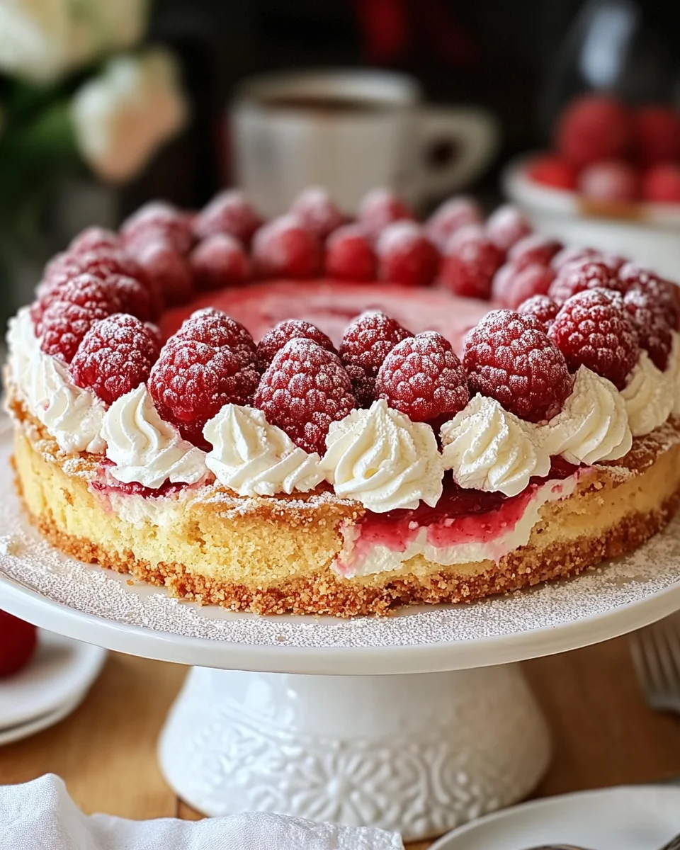 Erdbeer-Rhabarber-Baisertorte