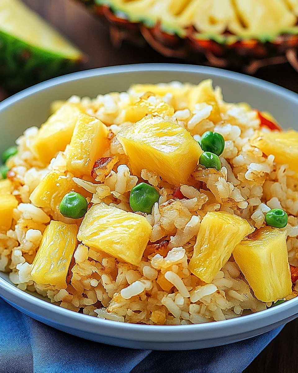 Gebratener Reis mit Ananas