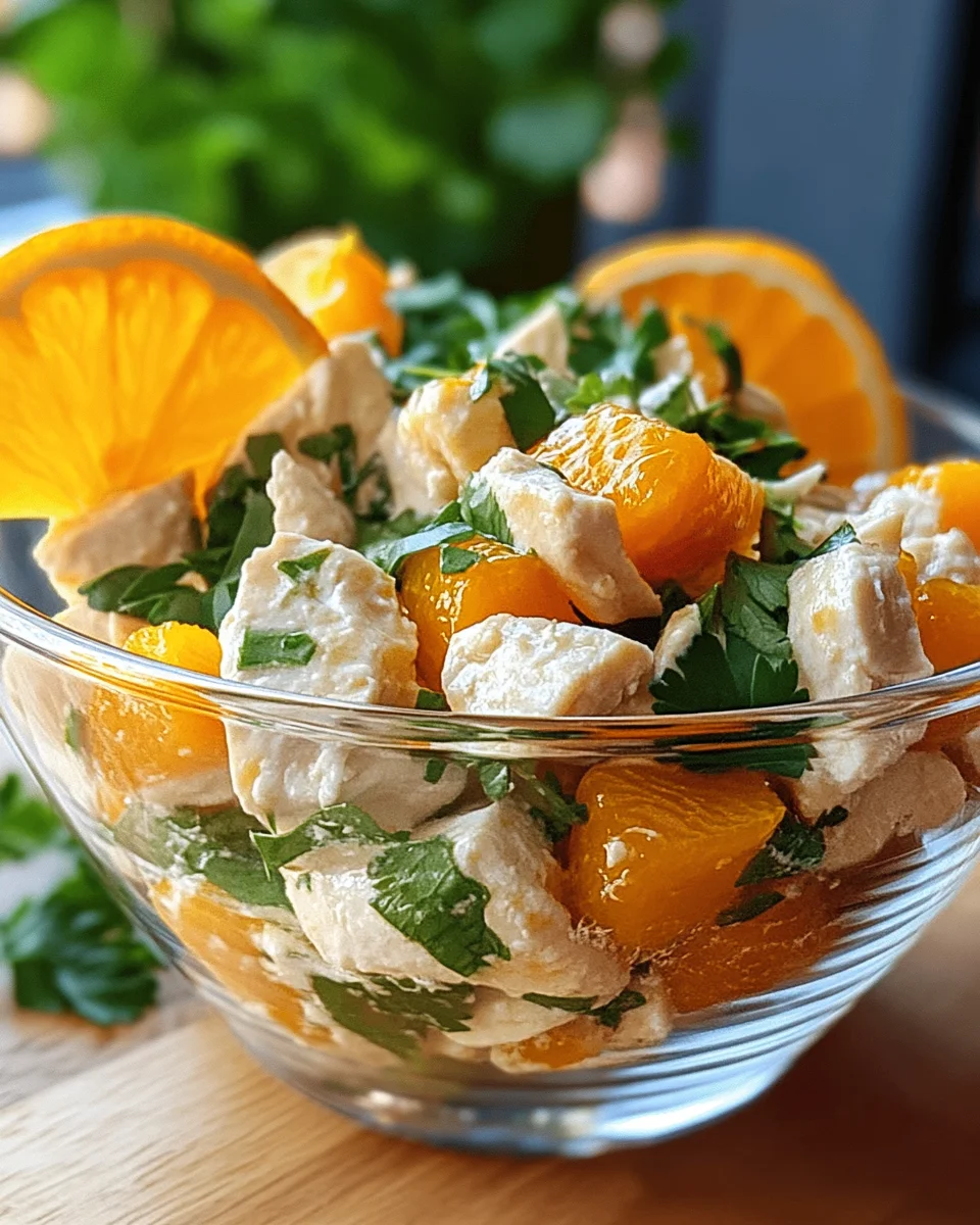 Geflügelsalat mit Mandarinen