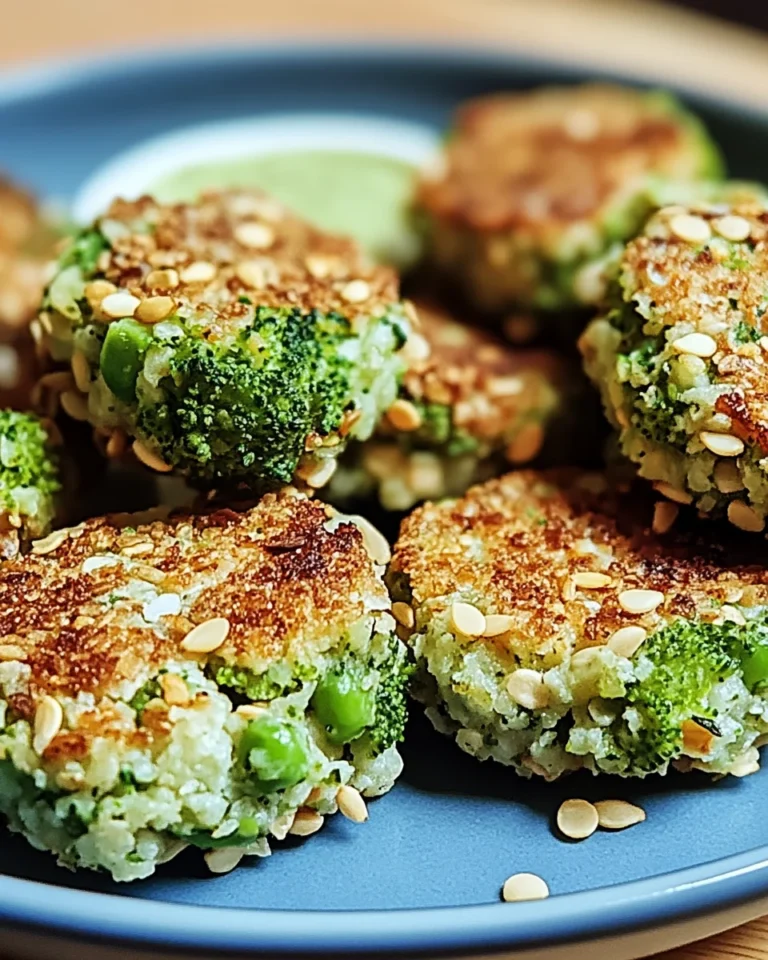 Gesunde Brokkoli Nuggets mit Haferflocken