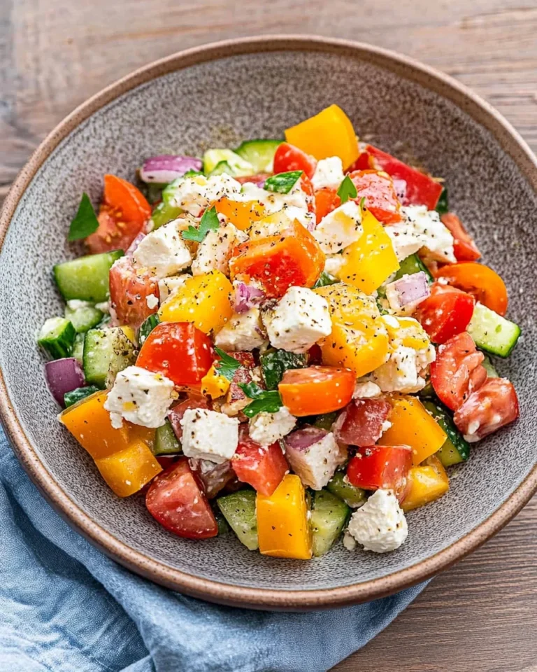 Griechischer Bauernsalat (einfaches Salat Rezept)