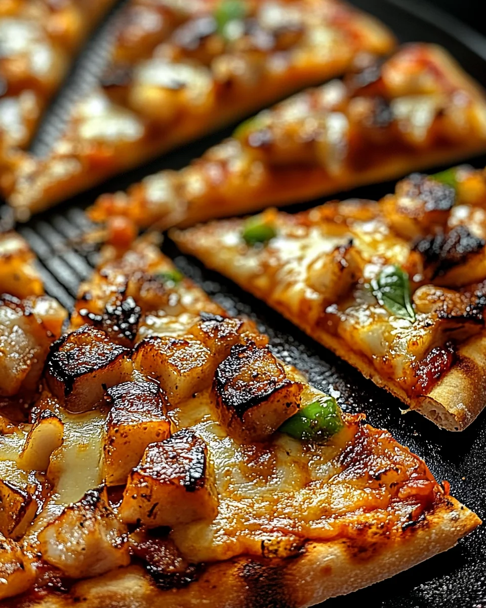 Grillhähnchen-Pizza