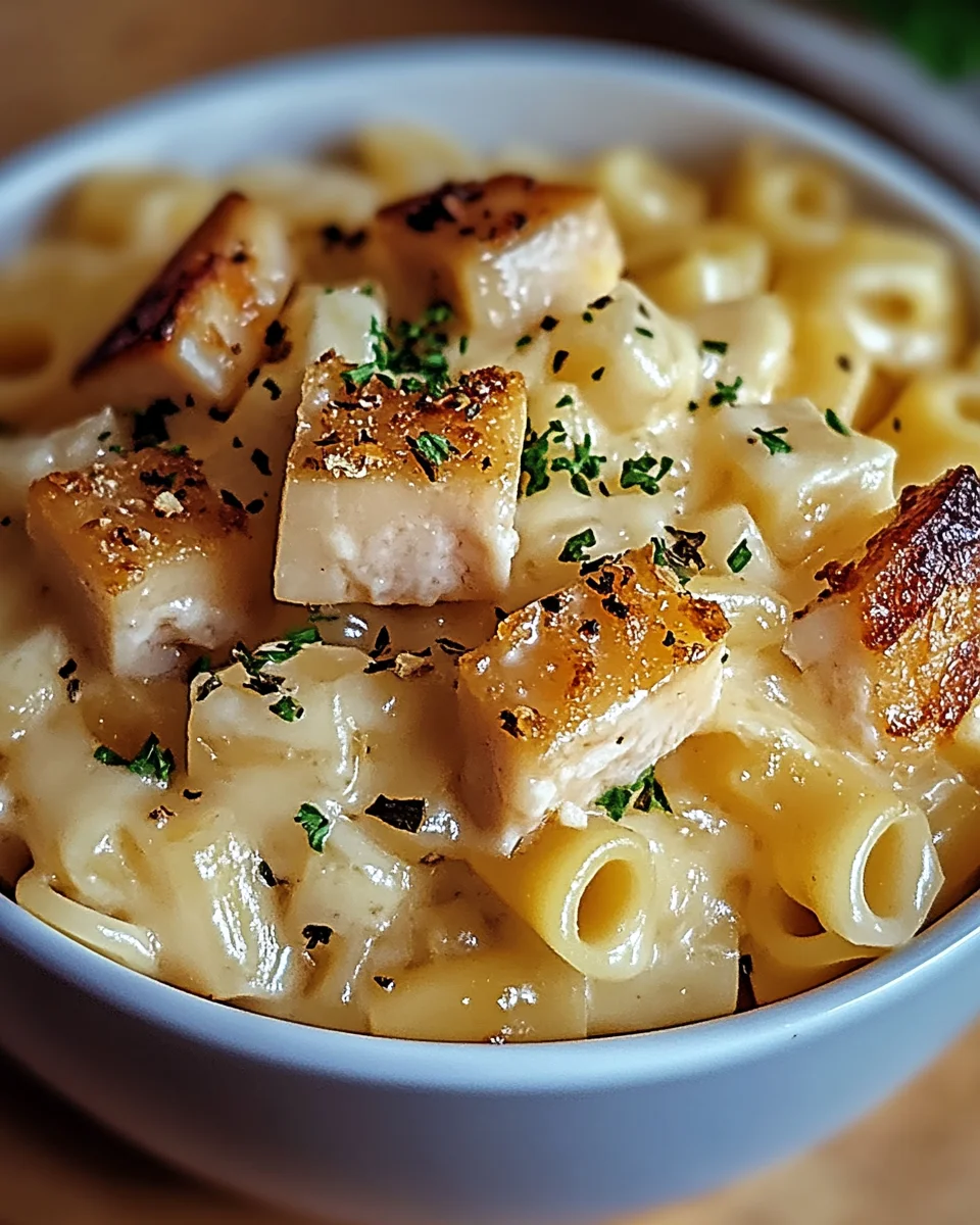 Hähnchen-Ranch-Makkaroni