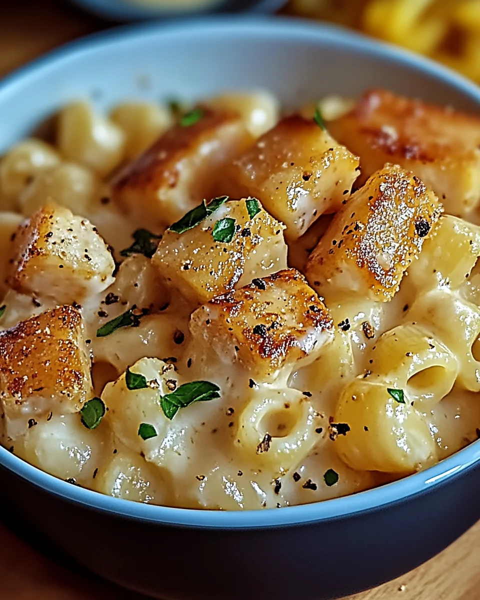 Hähnchen-Ranch-Makkaroni