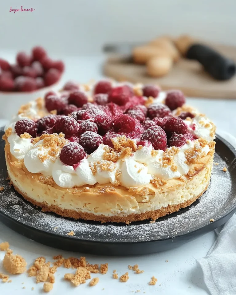 Johannisbeerkuchen mit Baiser