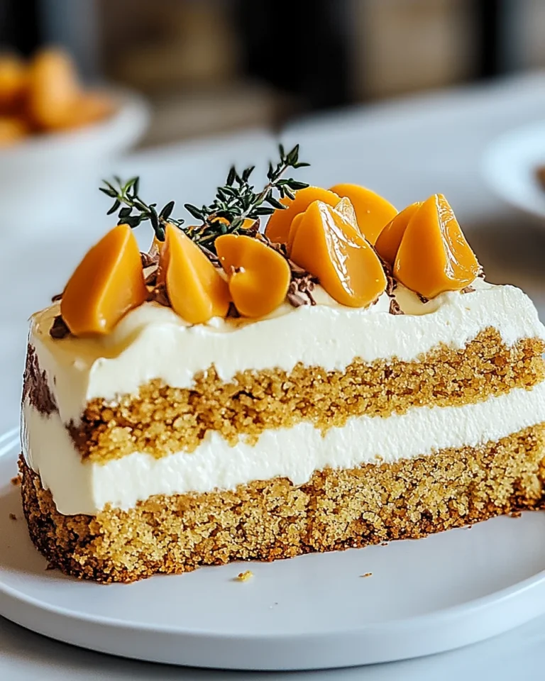 Karottenkuchen mit Weißer Schokoladenmousse