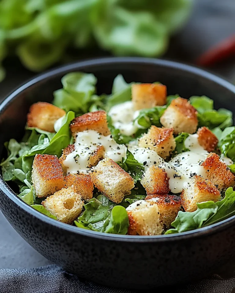 Knuspriger Caesar-Salat