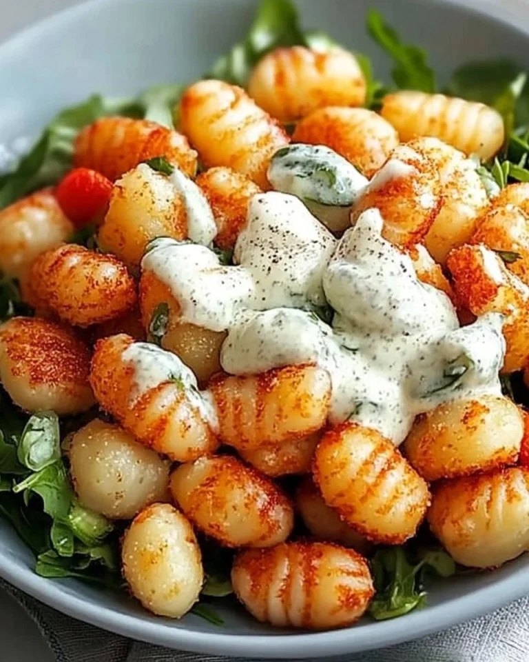 Knuspriger Gnocchi-Salat mit Joghurt-Dressing: Ein unglaublich ultimativer Genuss!