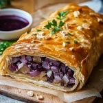 Knuspriger Rotkohlstrudel