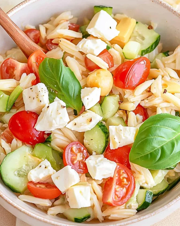Kritharaki-Salat mit Feta - schnell & einfach