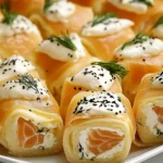 Lachs-Frischkäse-Röllchen