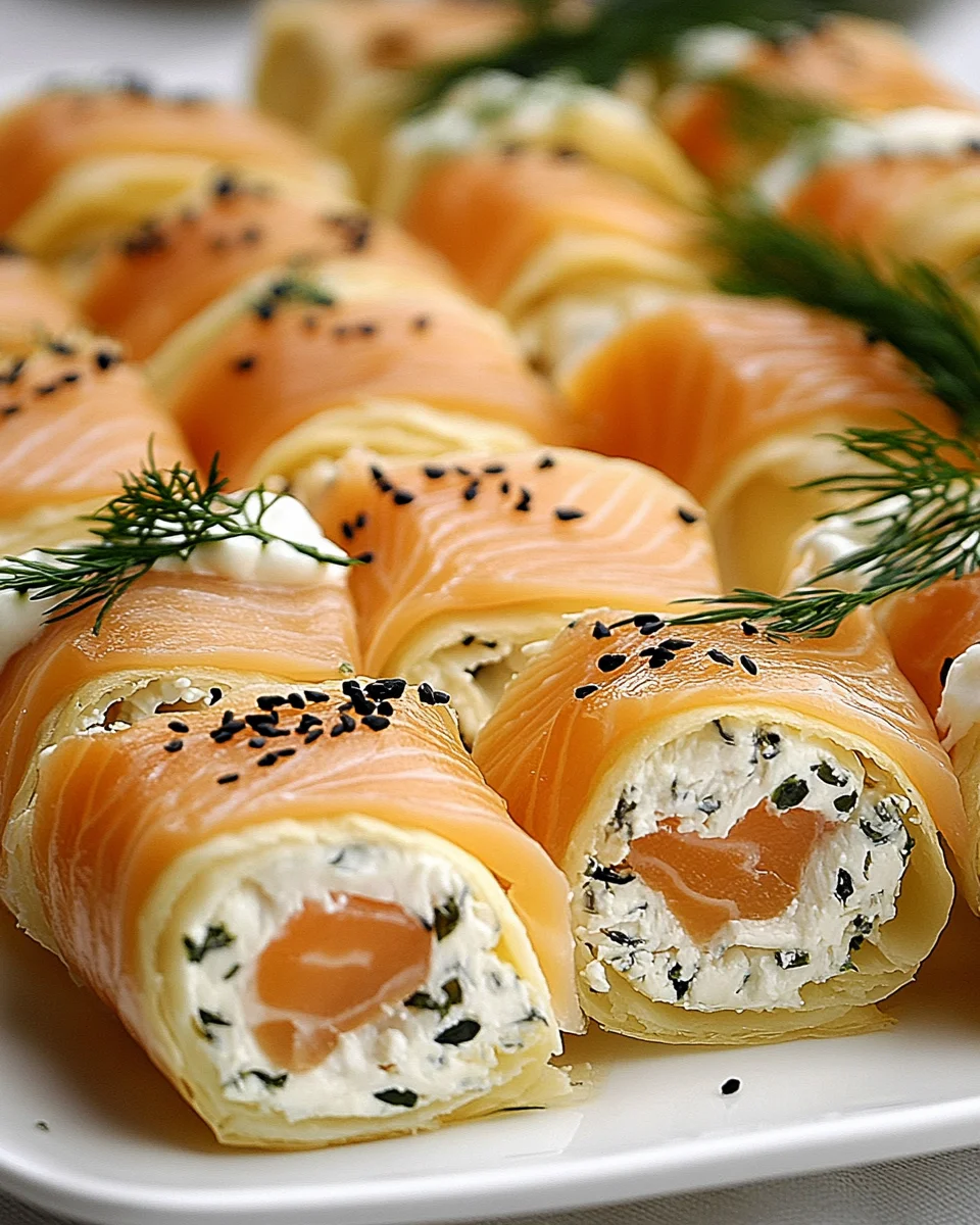 Lachs-Frischkäse-Röllchen