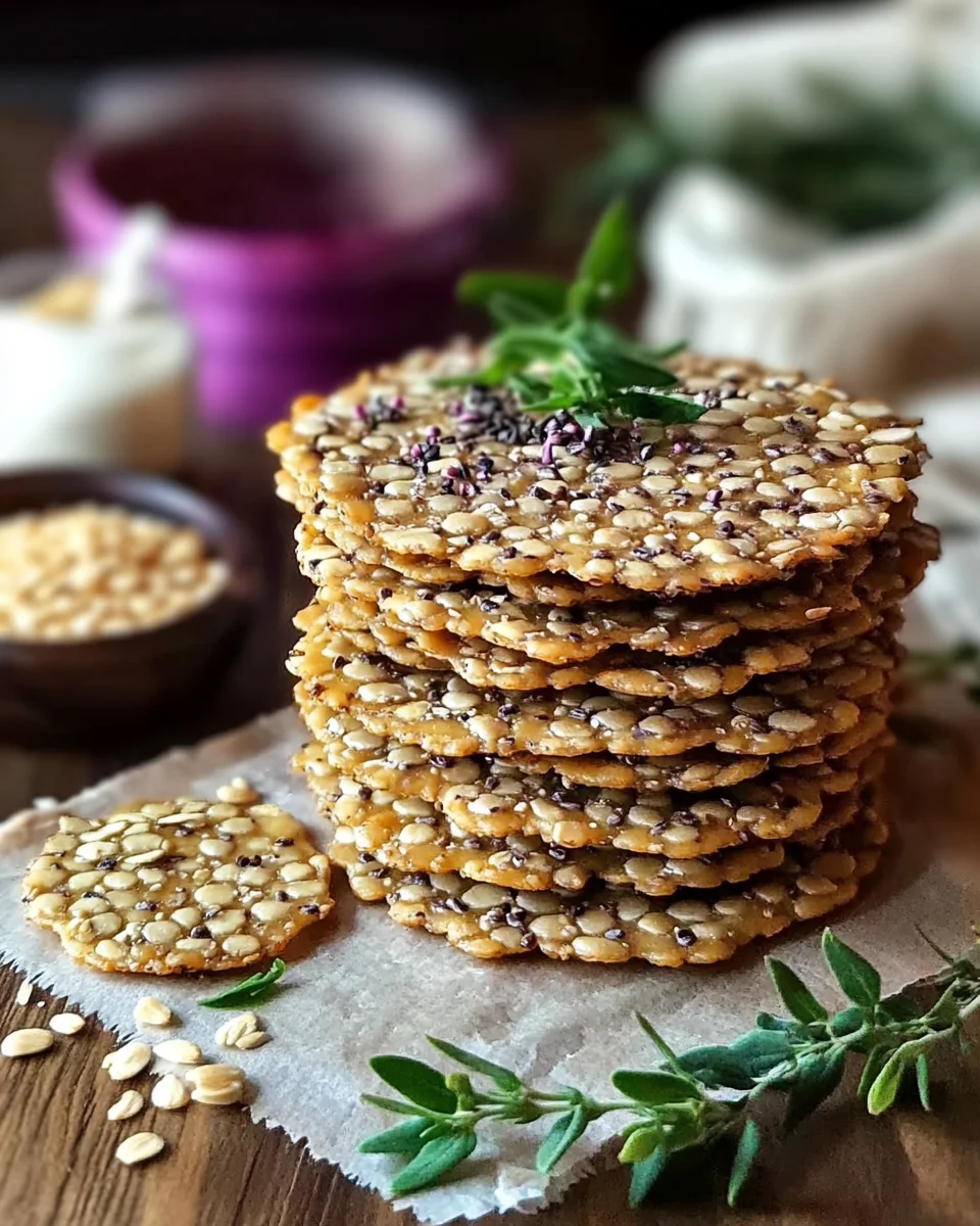 Leinsamen-Cracker