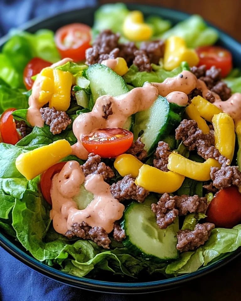Low Carb Big Mac Salat