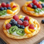 Oster-Ei-Fruchtpizzen
