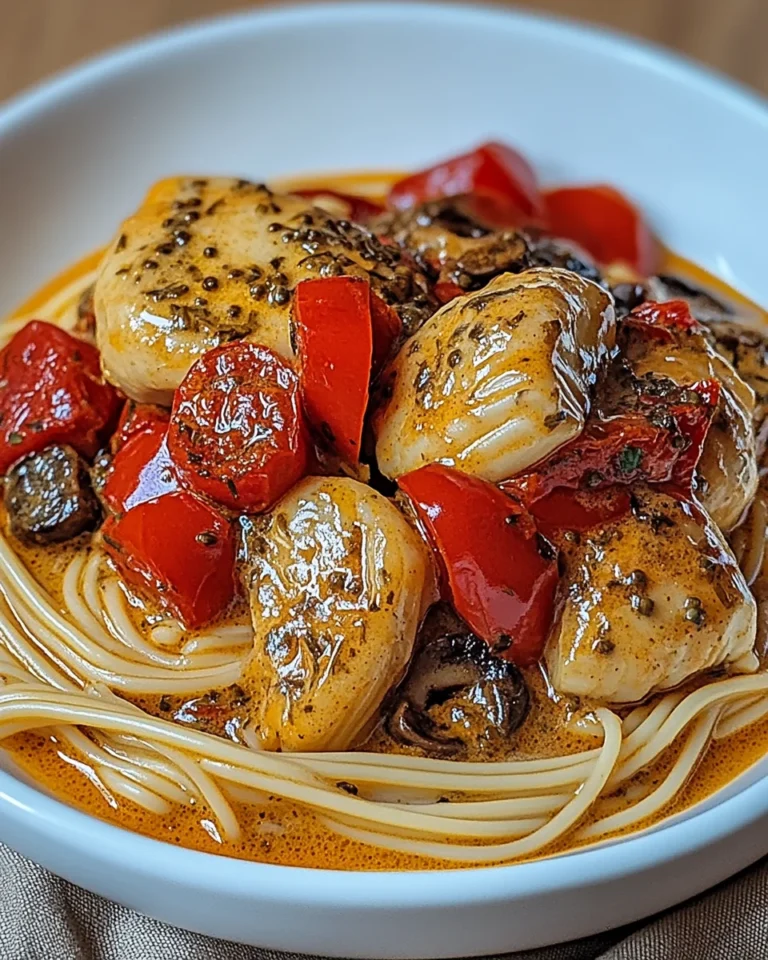 Paprika-Sahne-Hähnchen