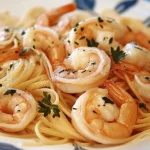 Pasta mit Garnelen und Knoblauch