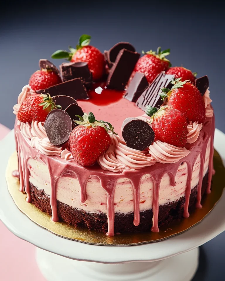 Saftige Erdbeer-Schoko-Torte