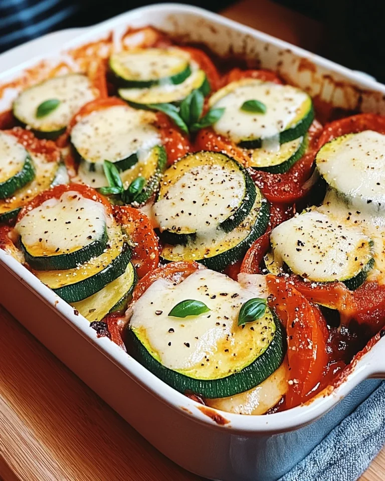 Tomaten Zucchini Auflauf mit Mozzarella
