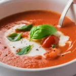 Tomatensuppe mit Reis & passierten Tomaten