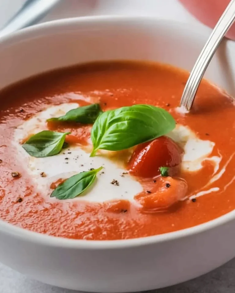 Tomatensuppe mit Reis & passierten Tomaten