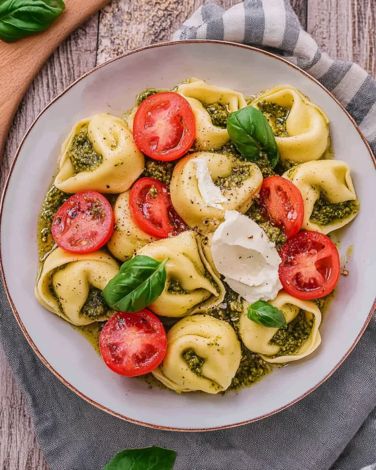 Tortellini Salat mit Pesto (schnelles Rezept)