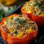 Vegetarische Gefüllte Paprika mit Reis
