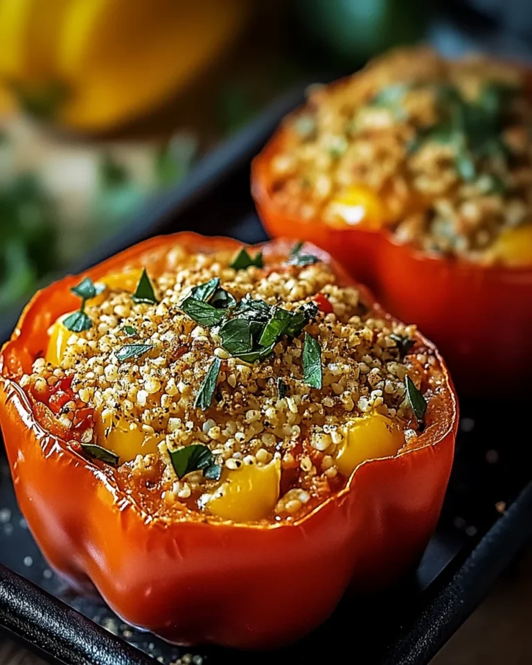 Vegetarische Gefüllte Paprika mit Reis