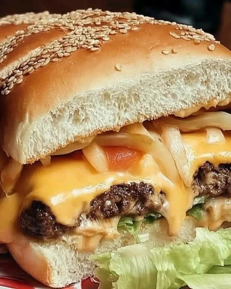 XXL Cheeseburger vom Blech: Der ultimative Genuss für Burger-Liebhaber