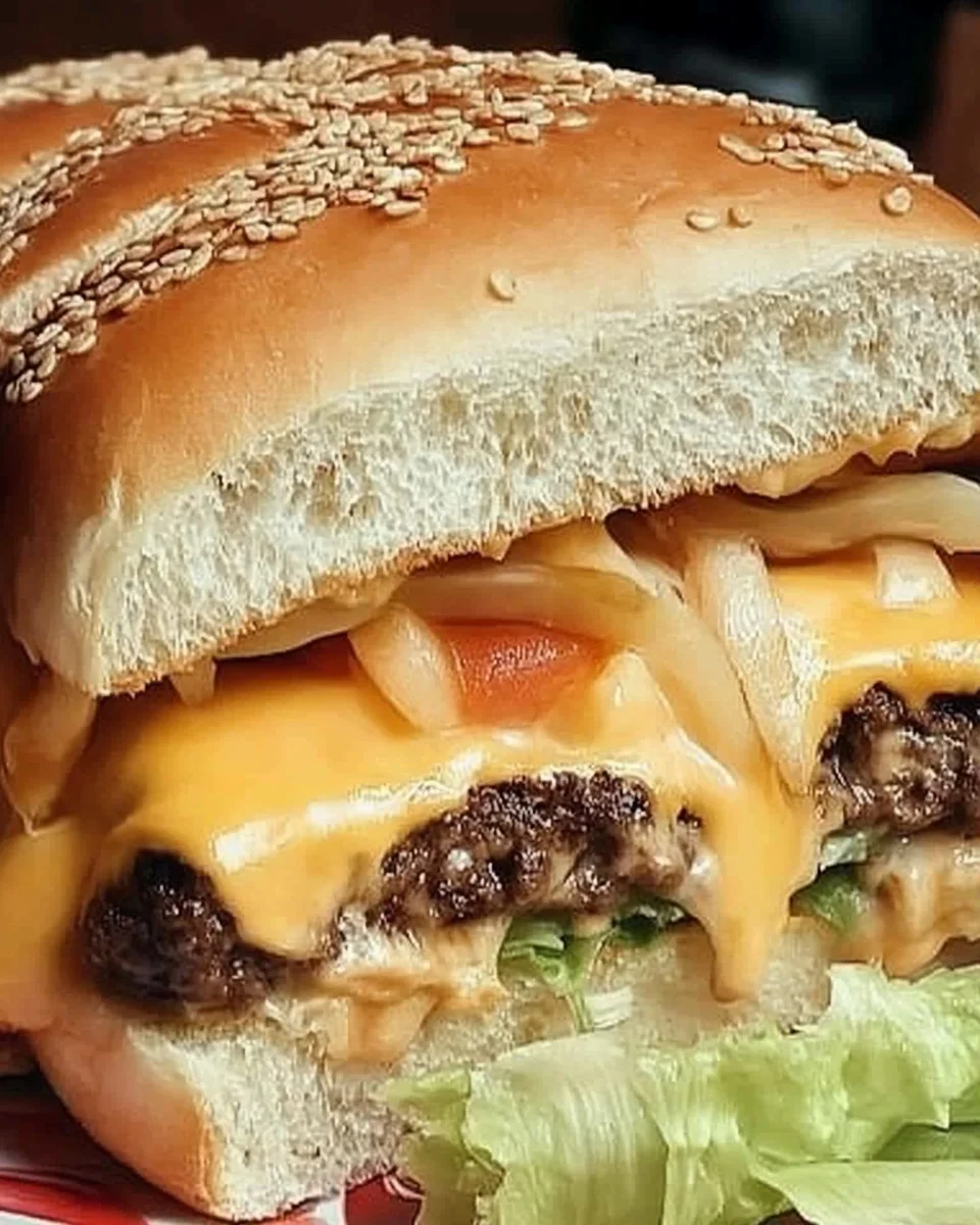 XXL Cheeseburger vom Blech: Der ultimative Genuss für Burger-Liebhaber