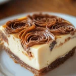 Zimtschnecken Käsekuchen mit Keksboden