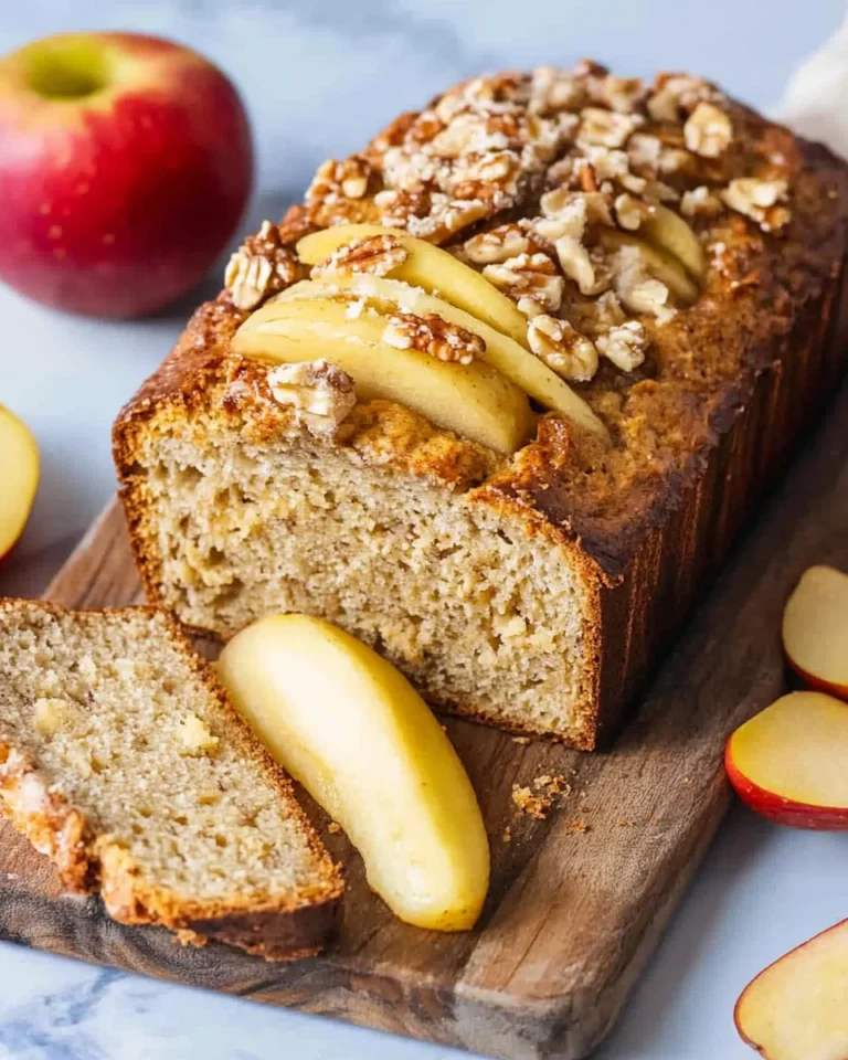 Bananenbrot mit Apfel