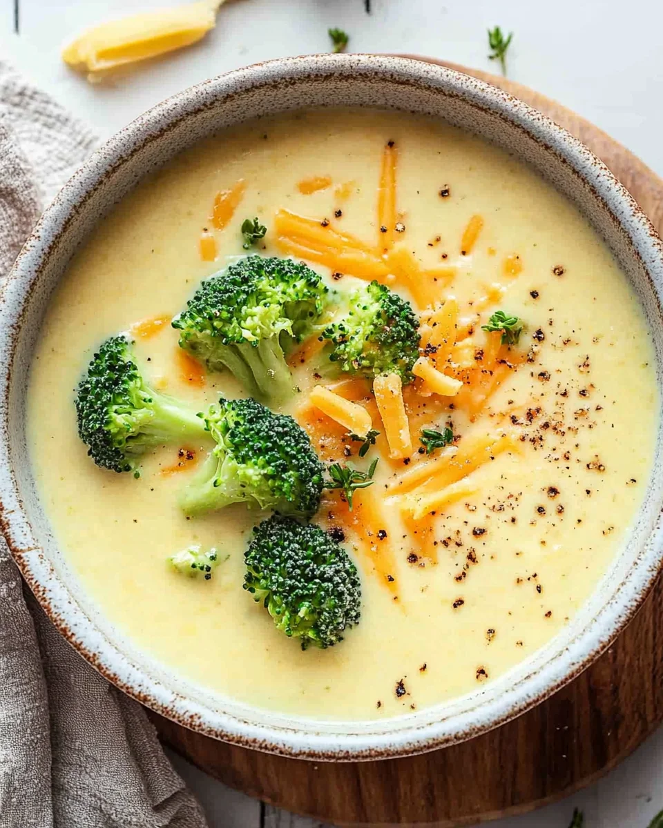 Brokkoli-Cheddar-Suppe