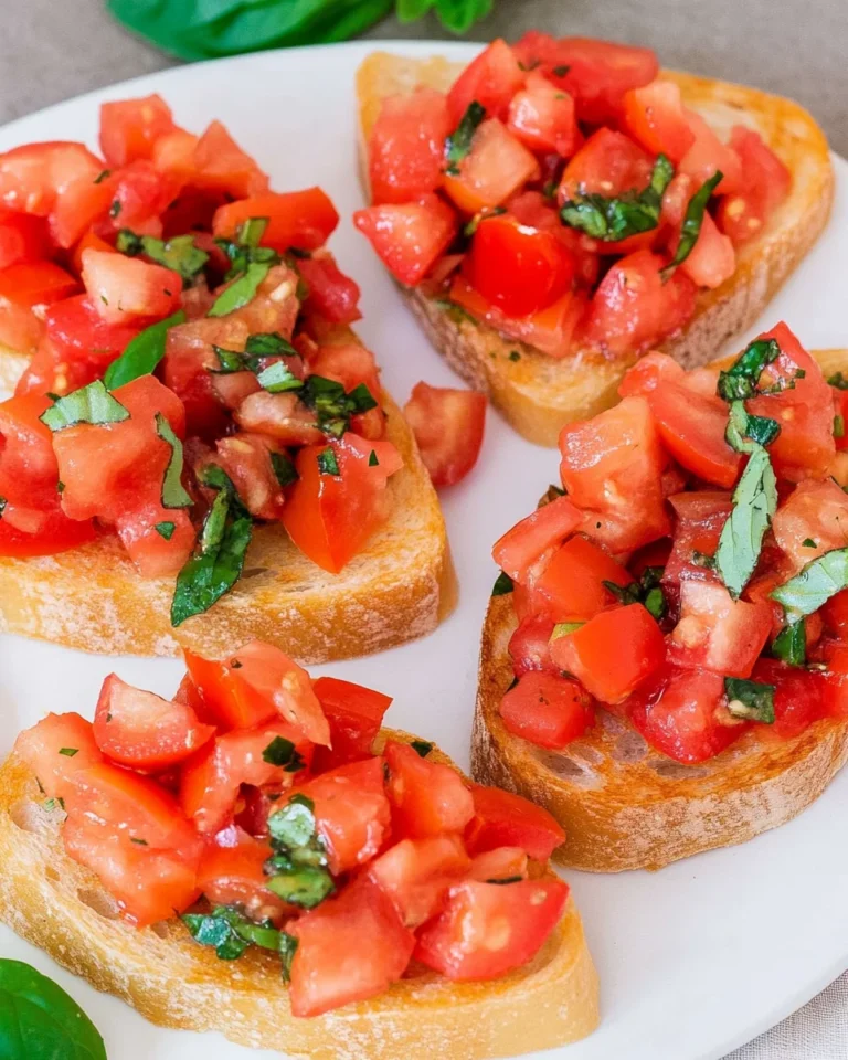 Bruschetta mit Tomaten - klassisch italienisch