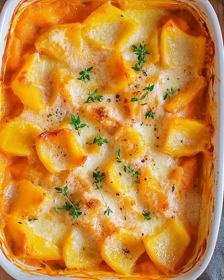 Butternut-Kürbis-Auflauf mit Gnocchi