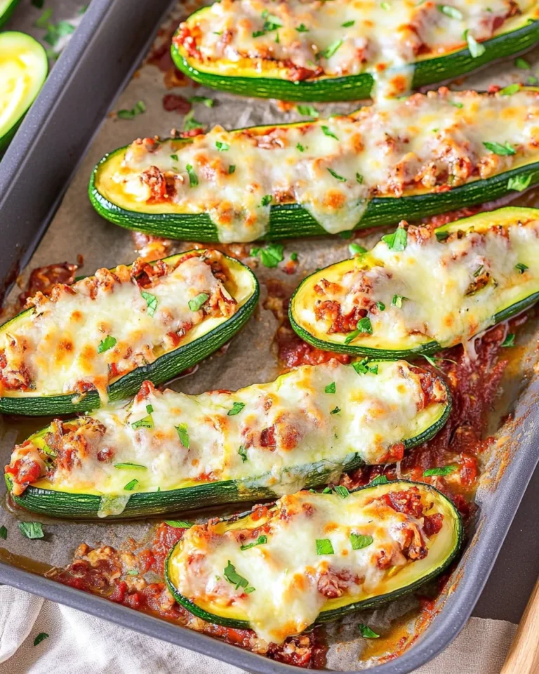 Gefüllte Zucchini mit Hack - so lecker!