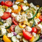 Gemüsepfanne mit Feta - einfach, schnell & lecker