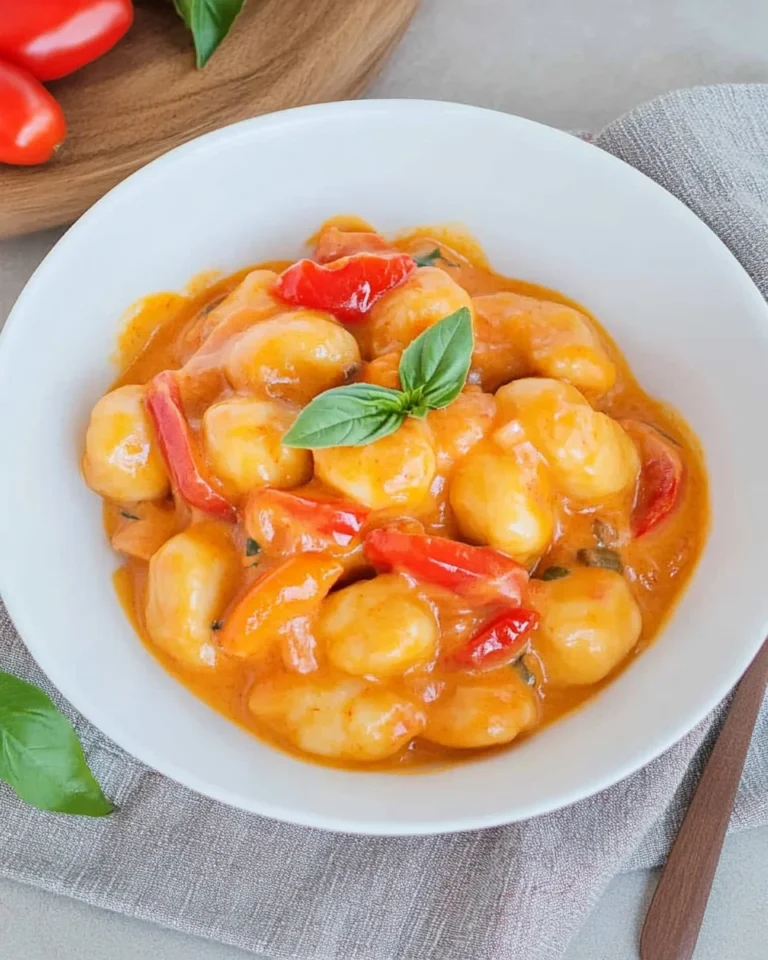 Gnocchi Rezept mit Paprika-Frischkäse-Soße