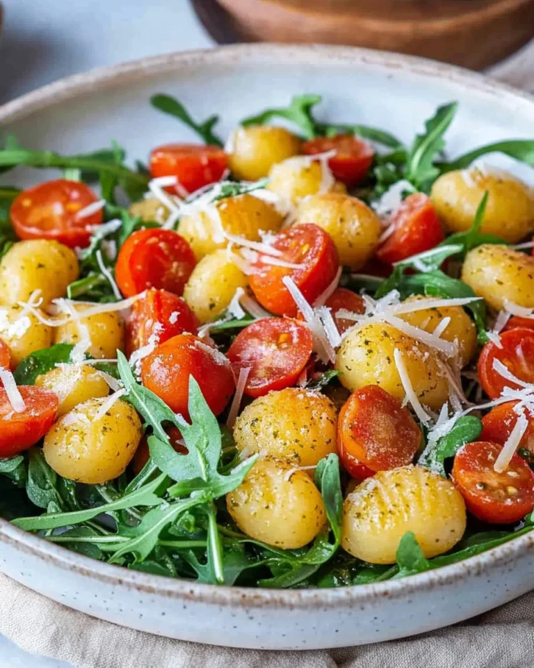 Gnocchi Salat mit Pesto