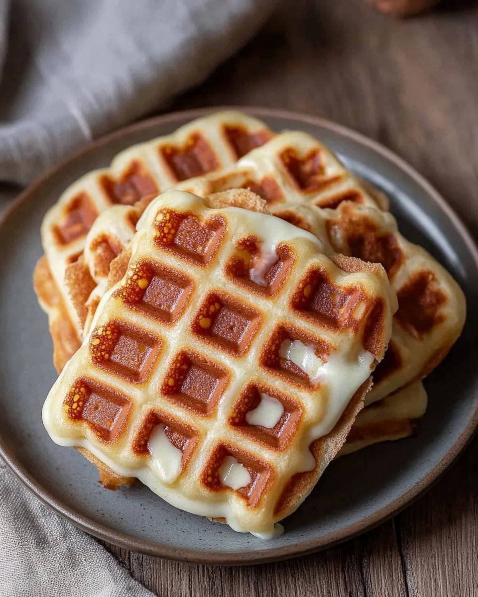 Herzhafte Waffeln mit Käse (Pizzawaffeln)