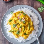 Indisches Hähnchen Curry mit Reis und Gemüse - ganz einfach