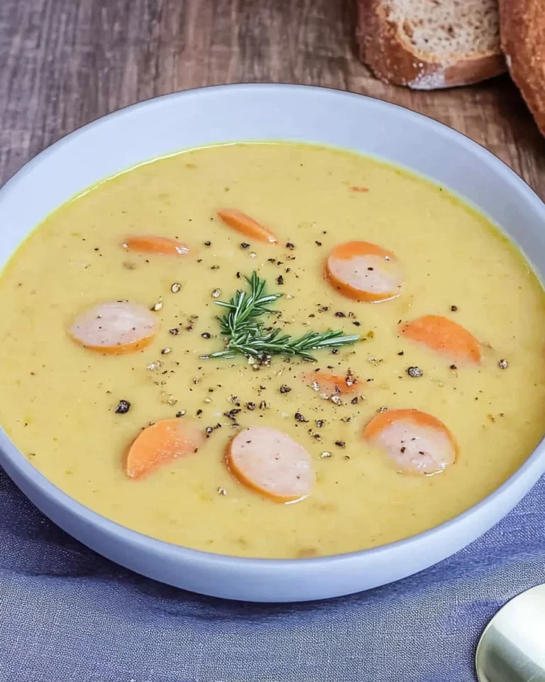 Kartoffelsuppe mit Würstchen wie von Oma