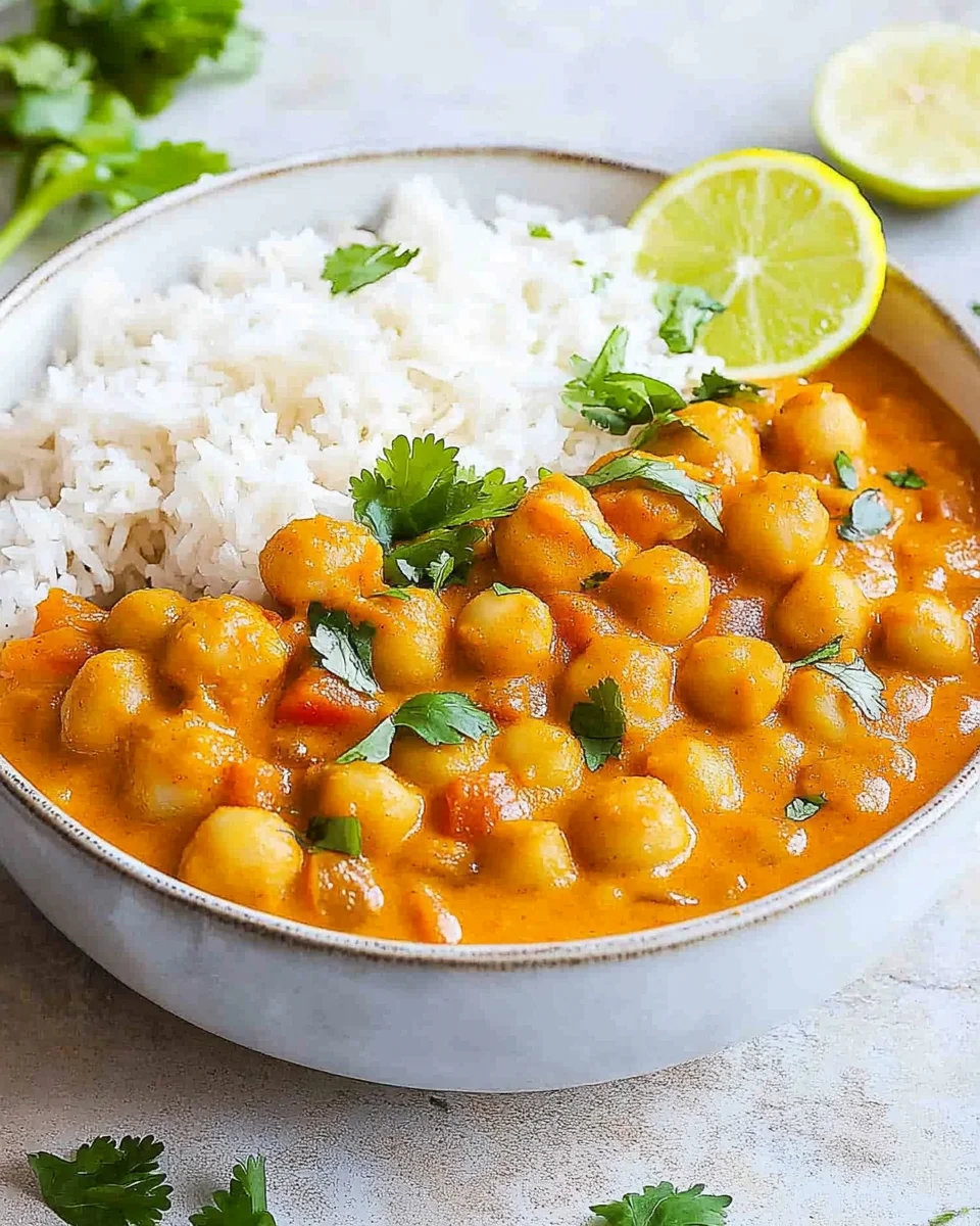 Kichererbsen-Curry mit Kokosmilch