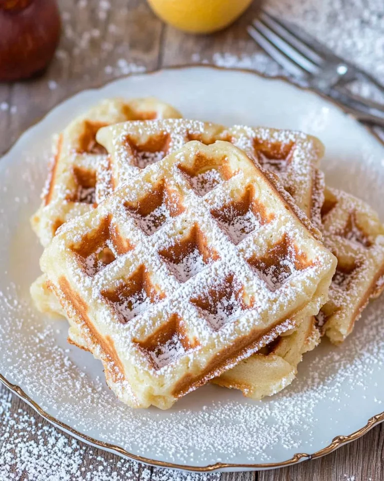 Knusprige Belgische Waffeln mit Hefe