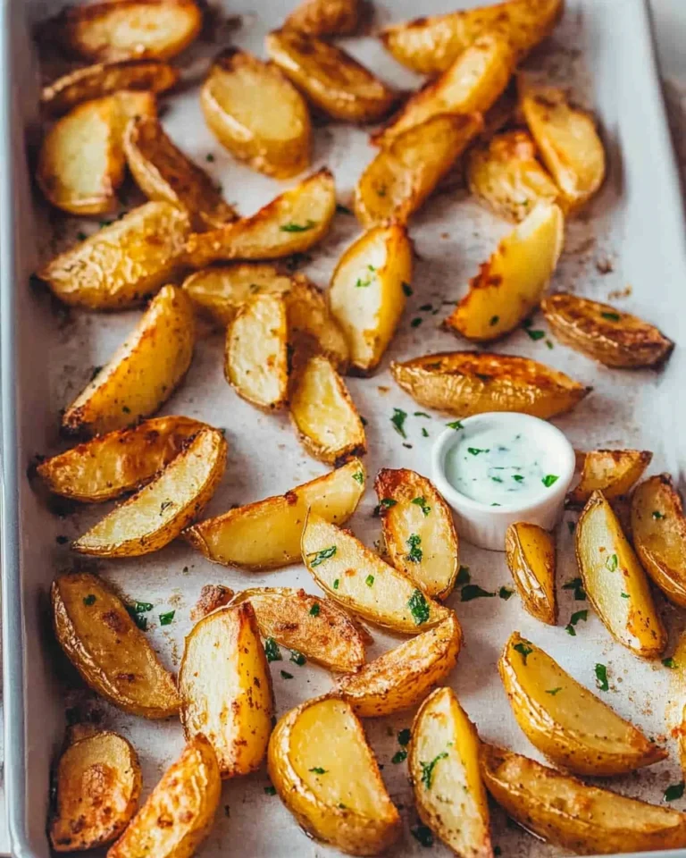 Knusprige Kartoffelspalten im Ofen
