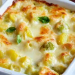 Rosenkohlauflauf - mit Kartoffeln & Käse